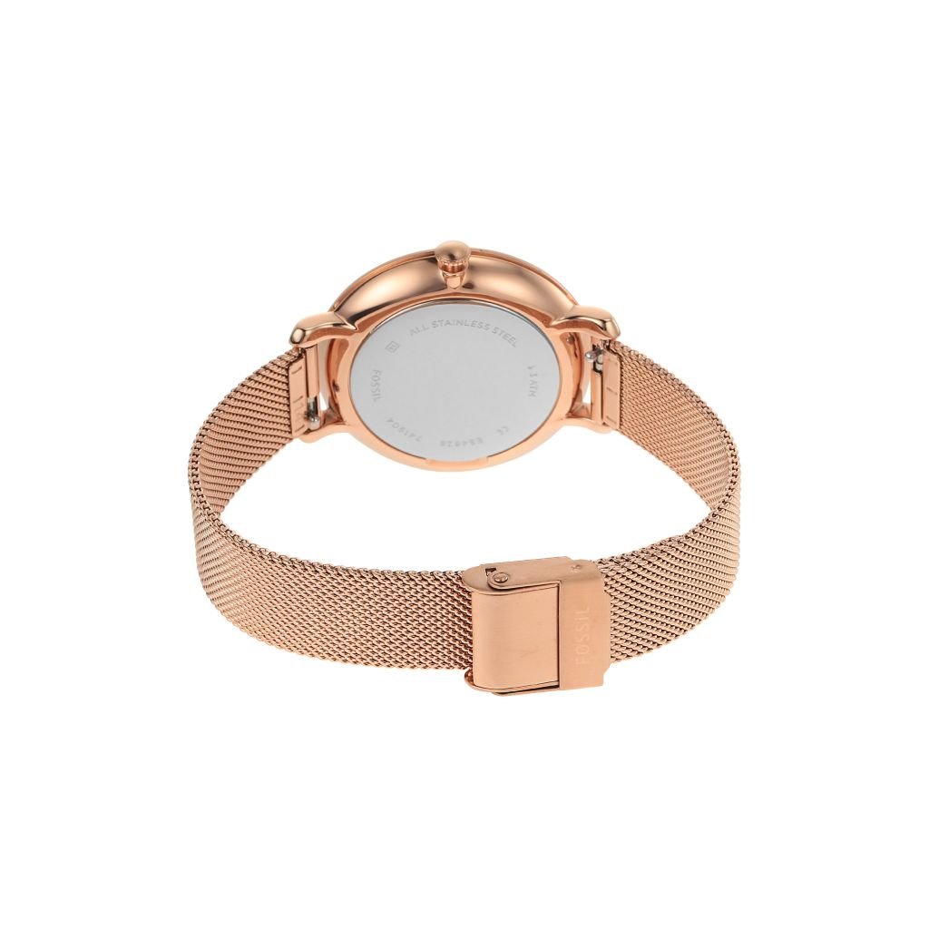 Đồng hồ nữ Fossil Jacqueline dây kim loại, mặt 36 MM, màu vàng hồng, ES4628