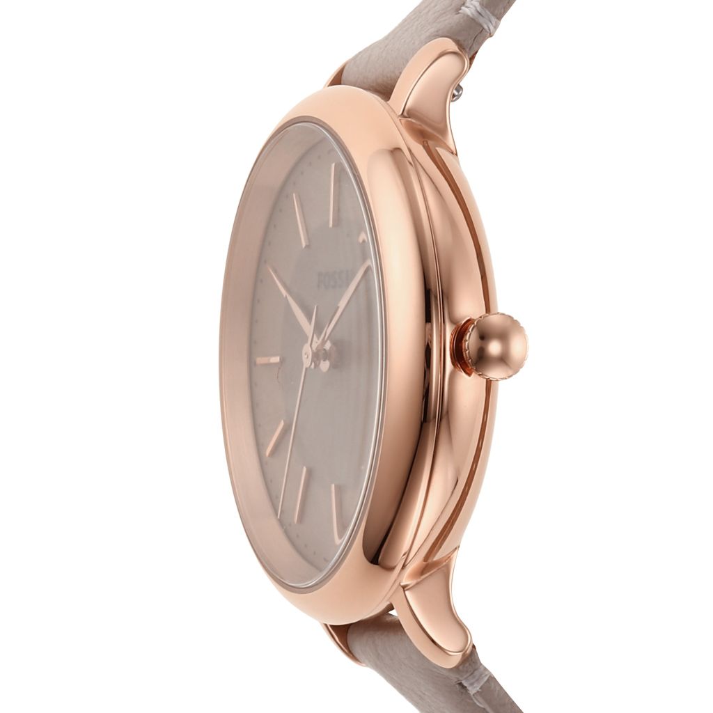 Đồng hồ nữ Fossil Jacqueline dây da, mặt 36 MM, màu xám, ES5091