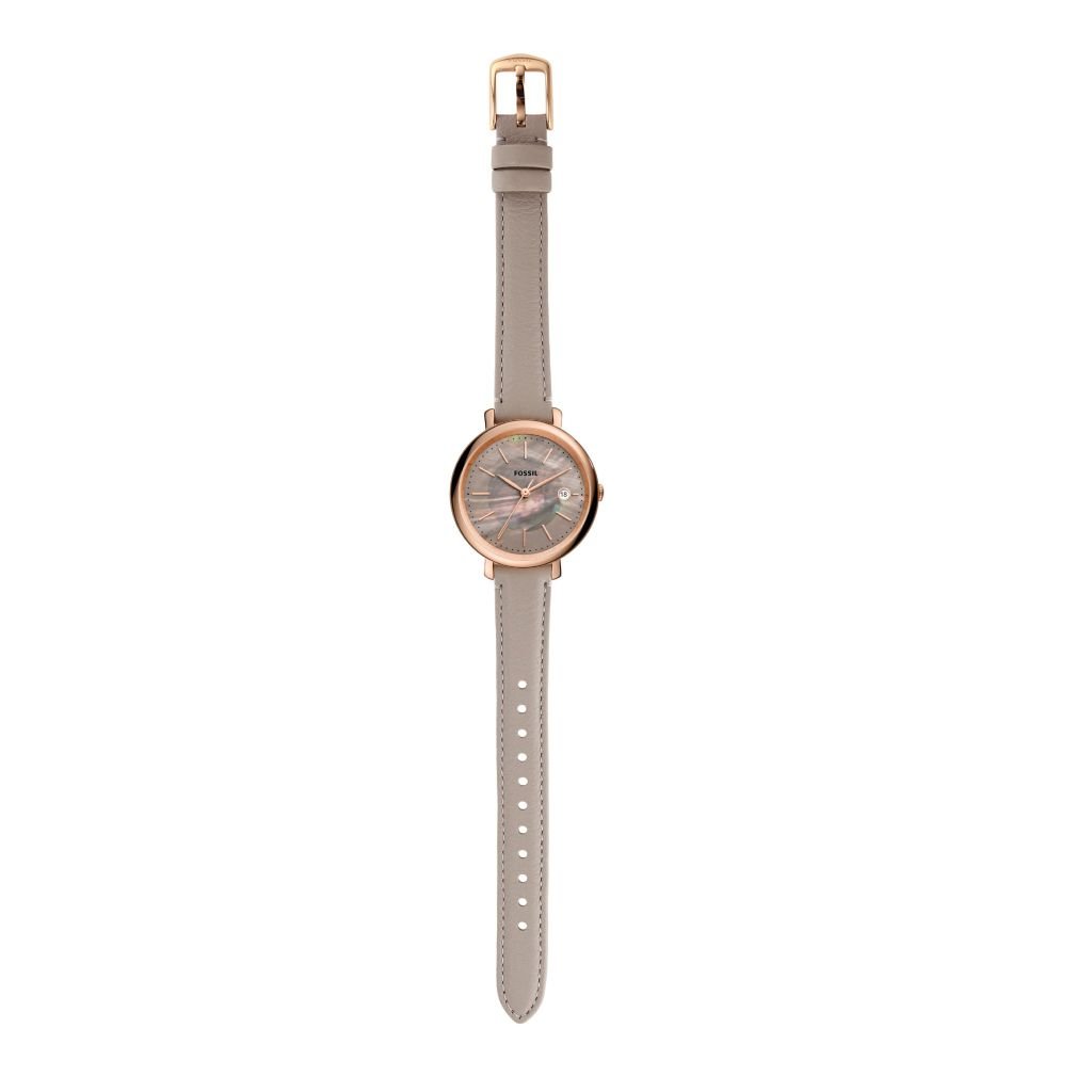 Đồng hồ nữ Fossil Jacqueline dây da, mặt 36 MM, màu xám, ES5091