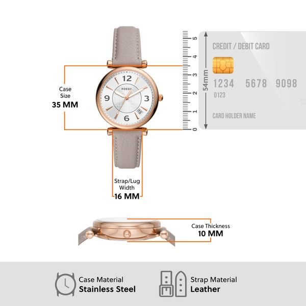 Đồng hồ nữ Fossil Jacqueline dây da ES5093