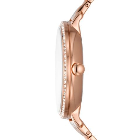 Đồng hồ nữ Fossil Jacqueline Sun and Moon ES5165, mặt số khảm xà cừ, viền đính đá