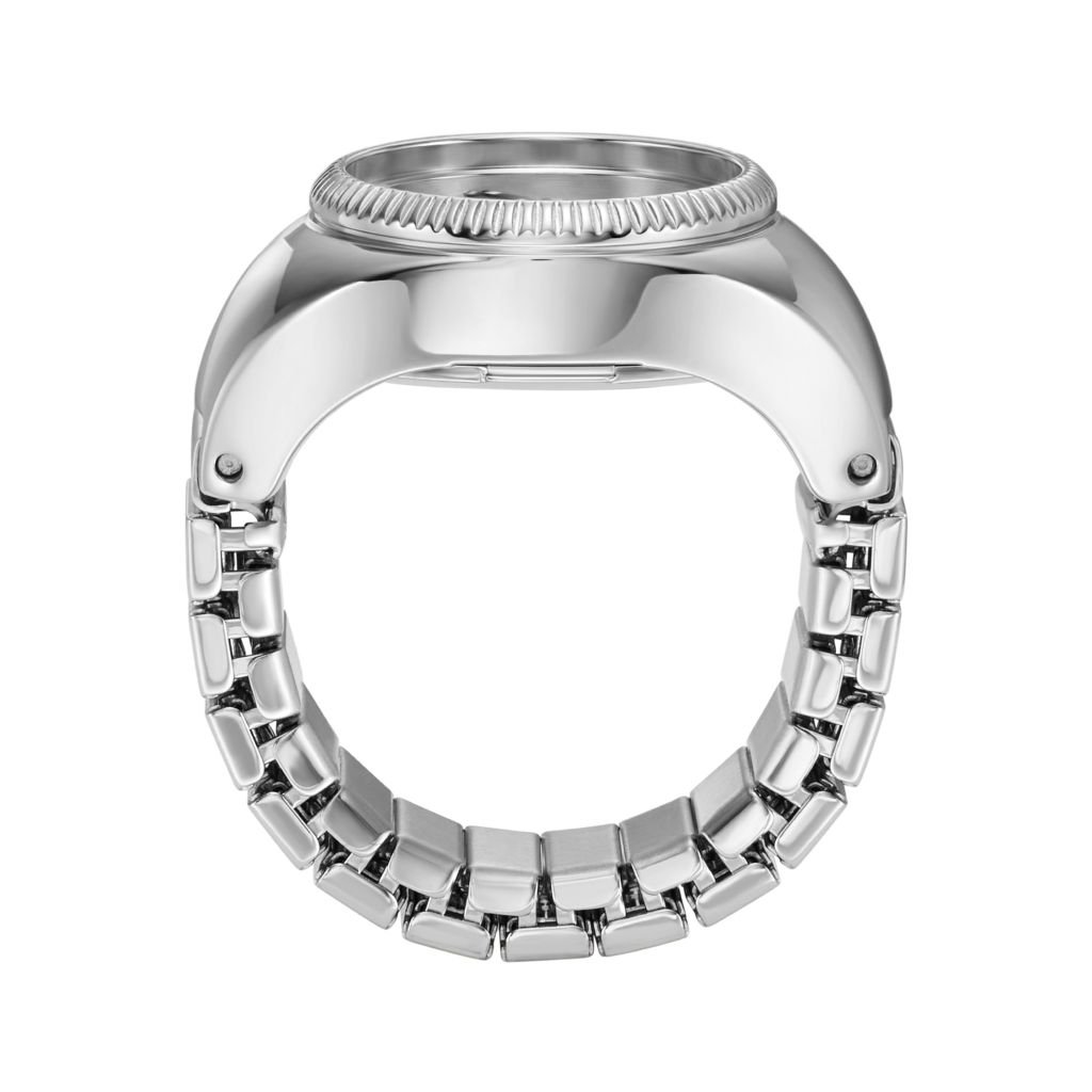 Nhẫn đồng hồ nữ Fossil WATCH RING mặt 15MM dây thép không gỉ màu bạc, ES5245