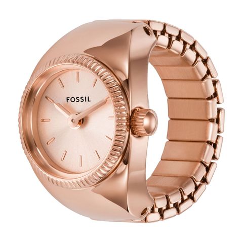 Nhẫn đồng hồ nữ Fossil WATCH RING ES5247 dây thép không gỉ màu vàng hồng