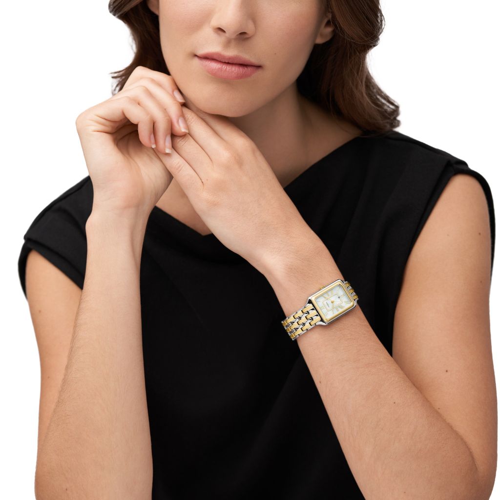 Đồng hồ nữ Fossil Raquel dây thép không gỉ, mặt 26 MM, hai màu, ES5305