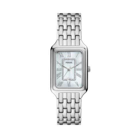 Đồng hồ nữ Fossil Raquel dây kim loại, mặt 26 MM, màu bạc, ES5306