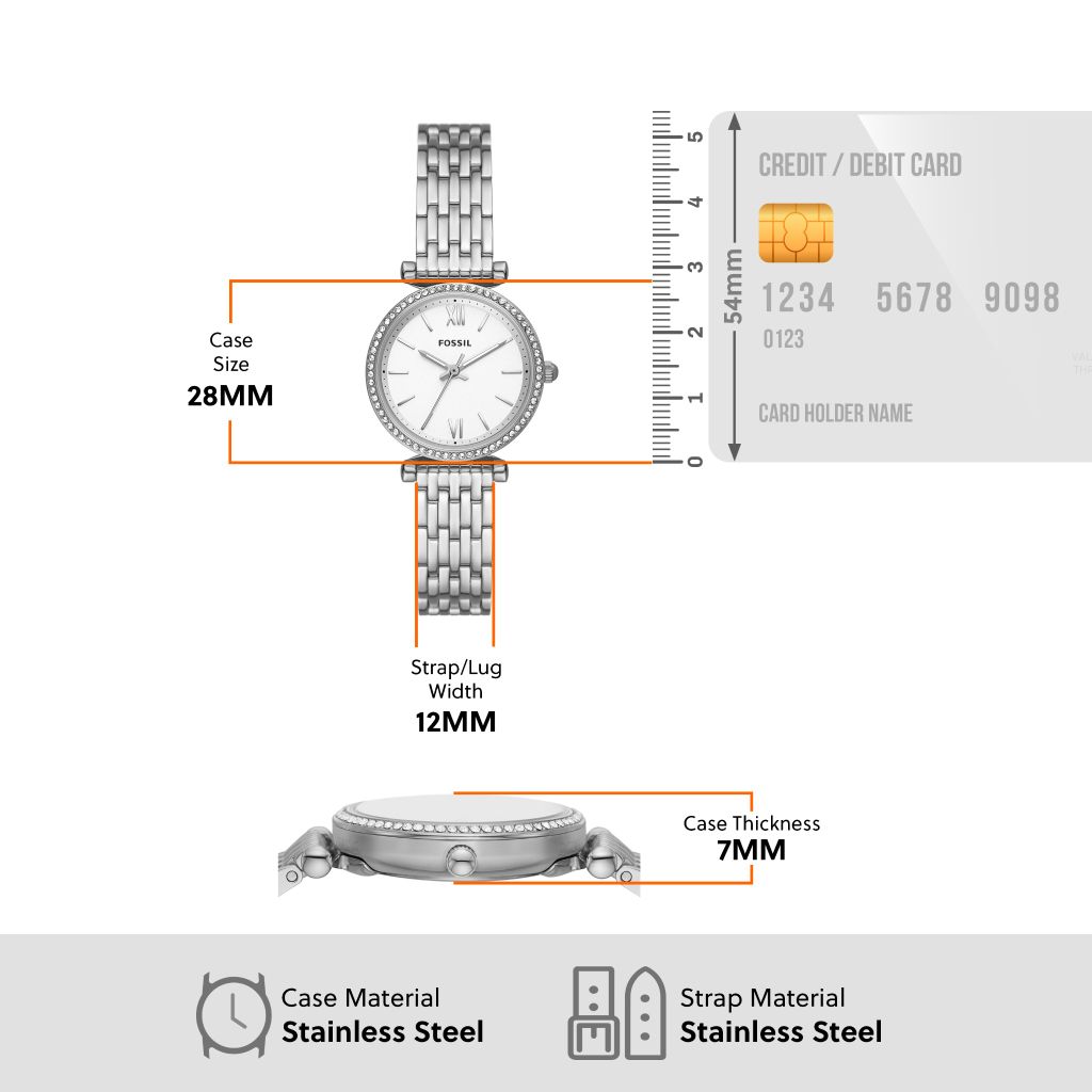 Đồng hồ nữ cao cấp Fossil Carlie ES5315SET -1
