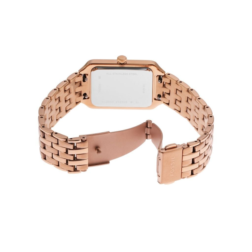Đồng hồ nữ Fossil RAQUEL mặt xà cừ đen 26MM ES5323 màu ROSE GOLD