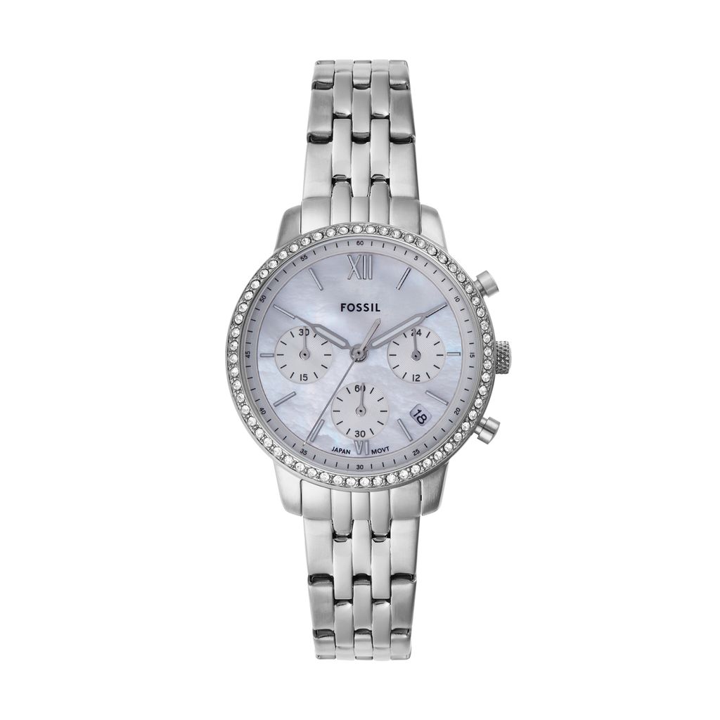 Đồng hồ nữ Fossil NEUTRA CHRONOGRAPH 36MM mặt xà cừ dây thép không gỉ, ES5357