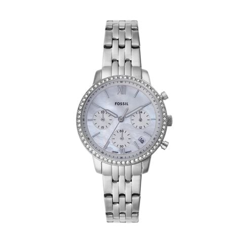 Đồng hồ nữ Fossil NEUTRA CHRONOGRAPH 36MM mặt xà cừ dây thép không gỉ, ES5357