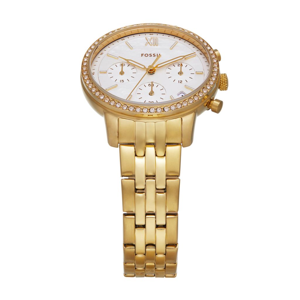 Đồng hồ nữ Fossil NEUTRA Chronograph 36mm mặt xà cừ, dây thép không gỉ ES5358