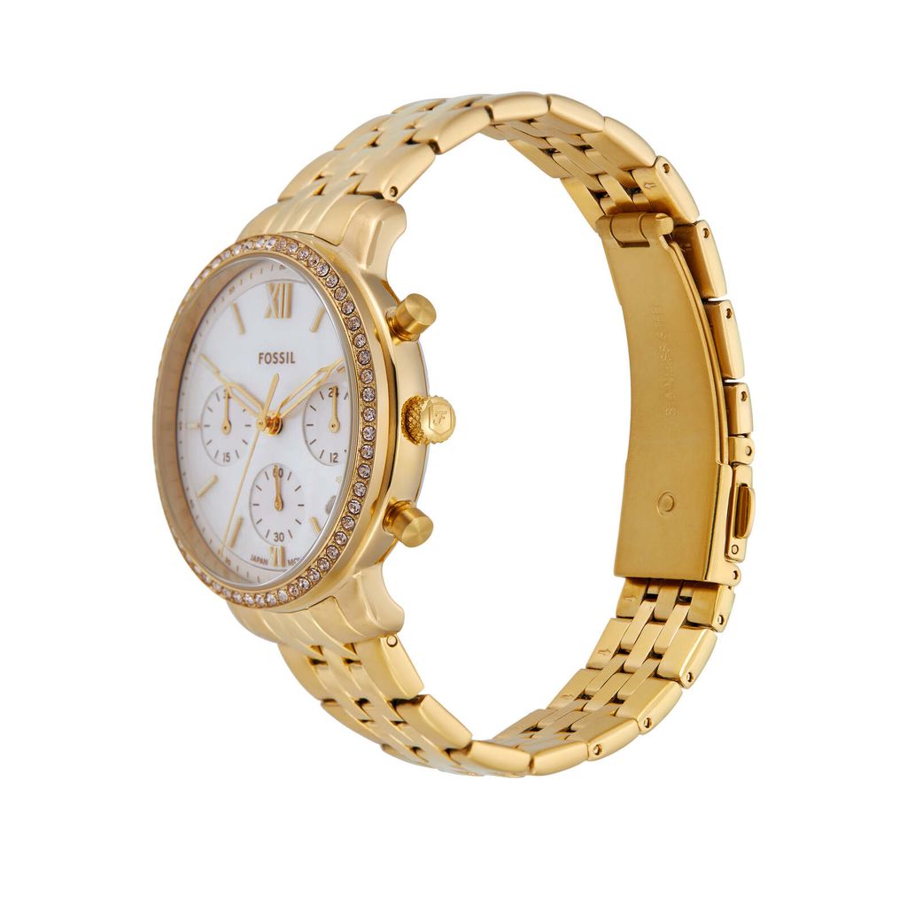 Đồng hồ nữ Fossil NEUTRA Chronograph 36mm mặt xà cừ, dây thép không gỉ ES5358