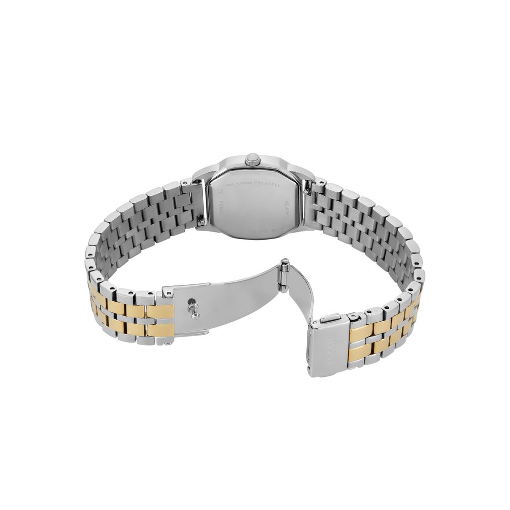 Đồng hồ nữ Fossil HARLOW Octagon dây thép không gỉ, mặt 27mm ES5362