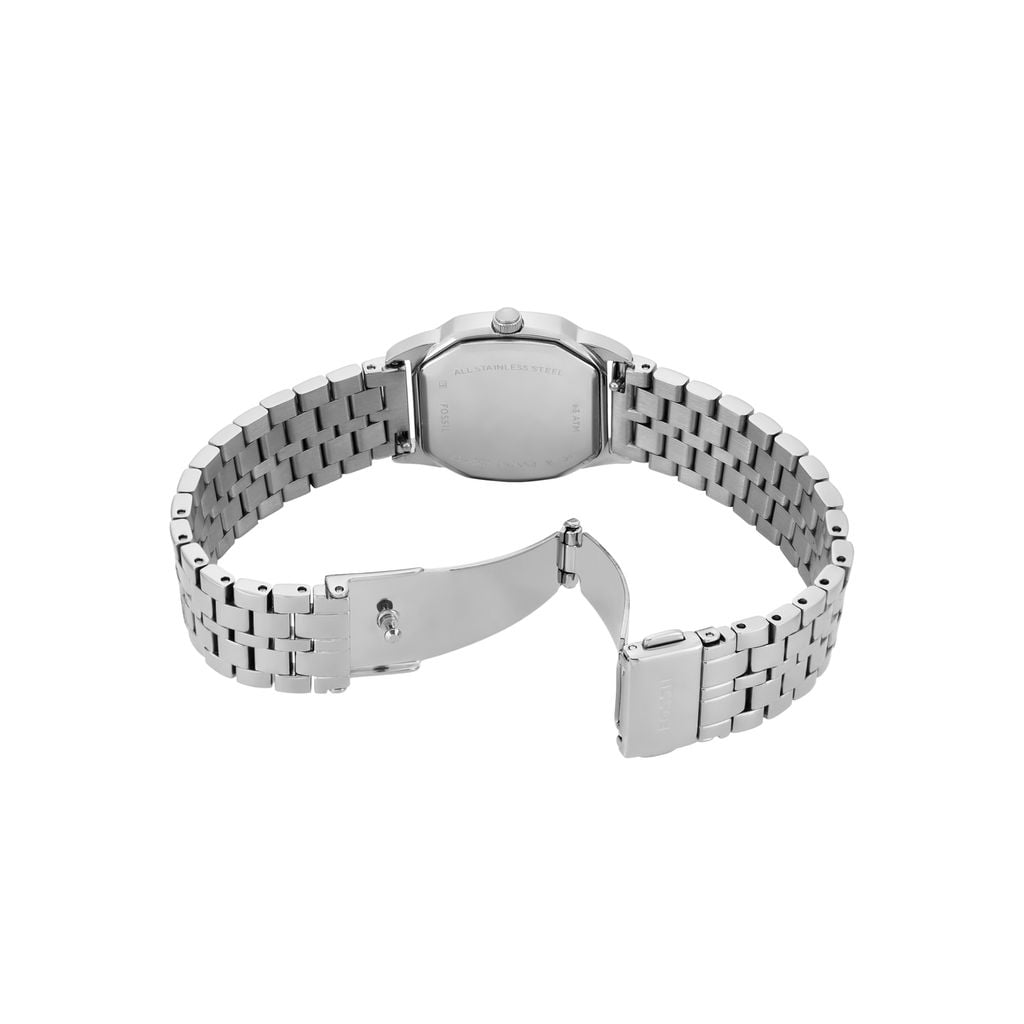 Đồng hồ nữ Fossil HARLOW OCTAGON 27MM màu bạc dây thép không gỉ ES5363