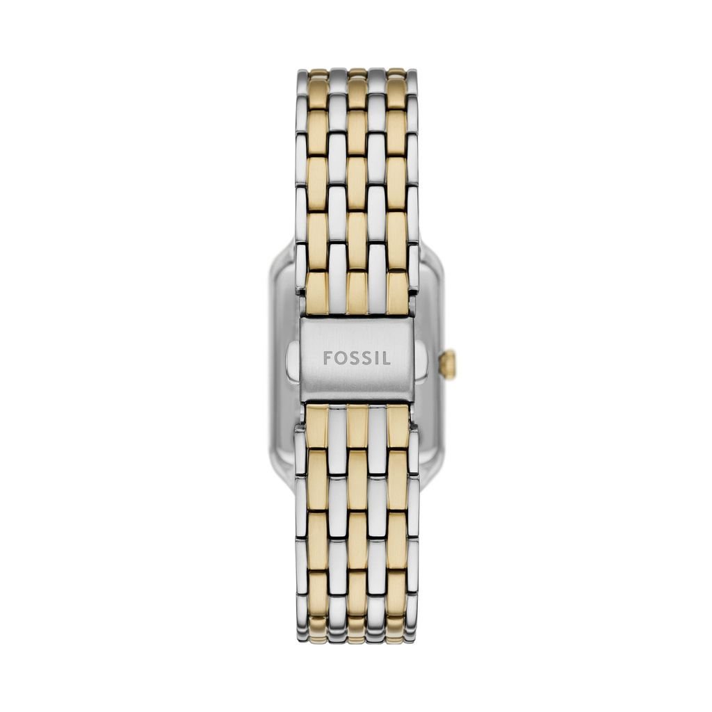 Đồng hồ nữ Fossil RAQUEL mặt đen 23MM dây thép không gỉ màu demi ES5376SET (đồng hồ + vòng tay)