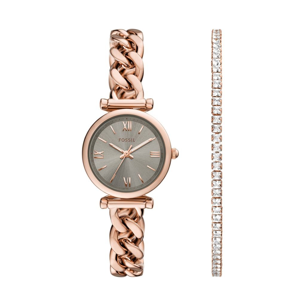 Đồng hồ nữ Fossil CARLIE ES5378SET - bộ đồng hồ và vòng tay