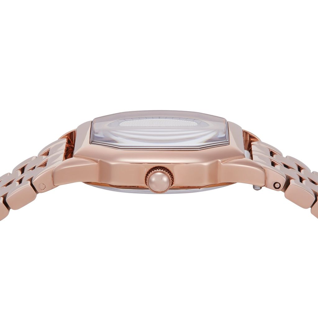 Đồng hồ nữ Fossil HARLOW OCTAGON dây thép không gỉ, mặt 27MM màu ROSE GOLD ES5386