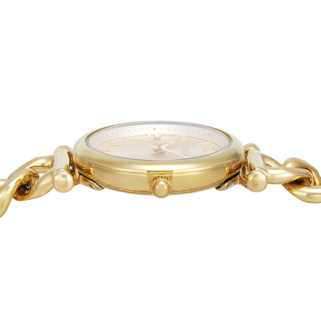 Đồng hồ nữ Fossil CARLIE ES5387SET dây thép không gỉ, mặt 28MM