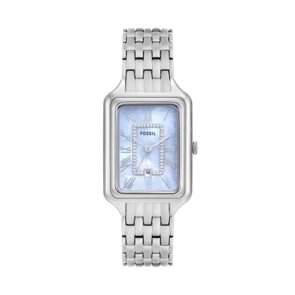 Đồng hồ nữ Fossil Raquel dây thép không gỉ, mặt xà cừ 26MM, ES5402