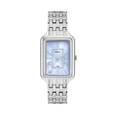 Đồng hồ nữ Fossil Raquel dây thép không gỉ, mặt xà cừ 26MM, ES5402