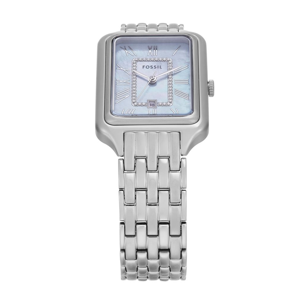 Đồng hồ nữ Fossil Raquel dây thép không gỉ, mặt xà cừ 26MM, ES5402