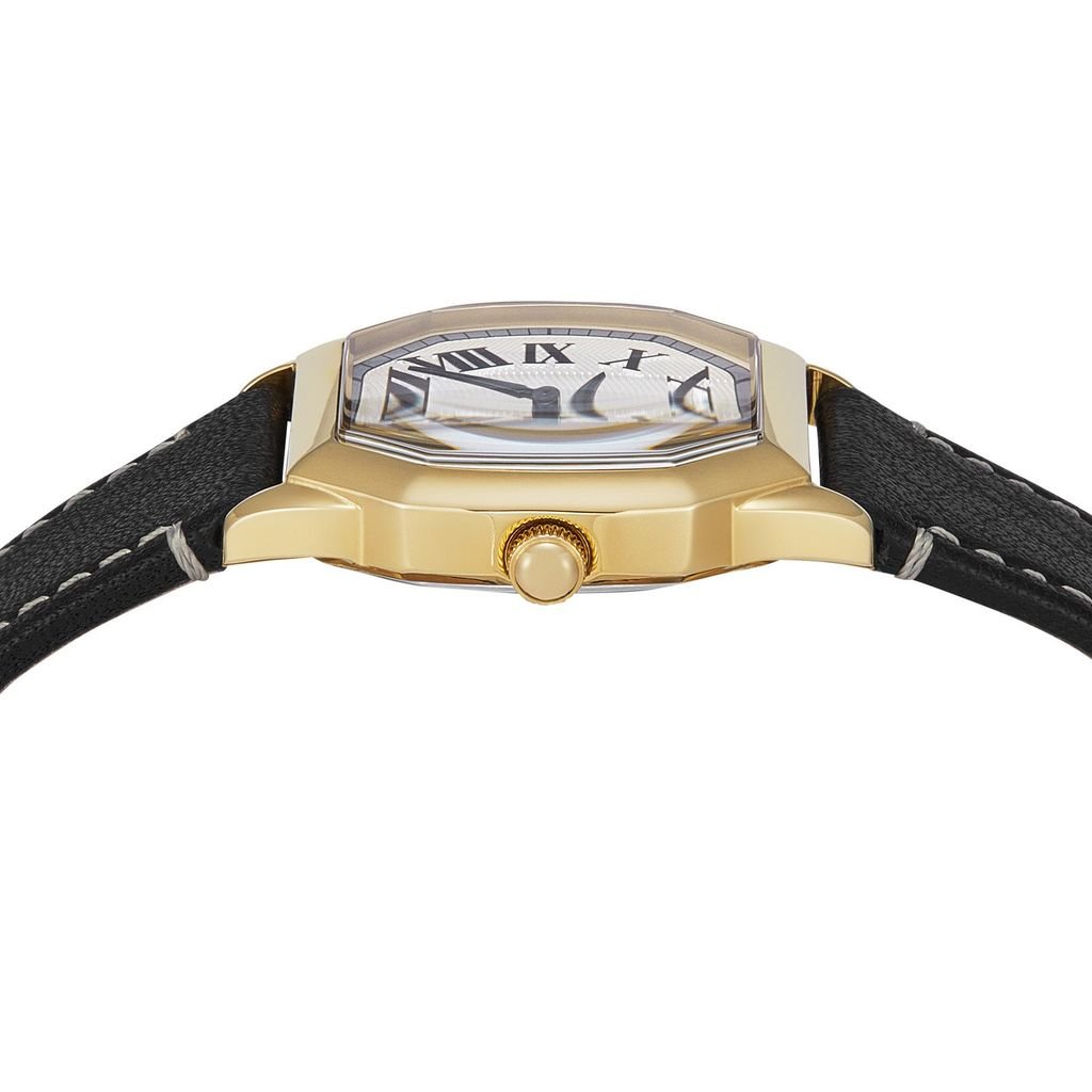 Đồng hồ nữ Fossil Harlow dây da, mặt 27MM, viền màu vàng, ES5404