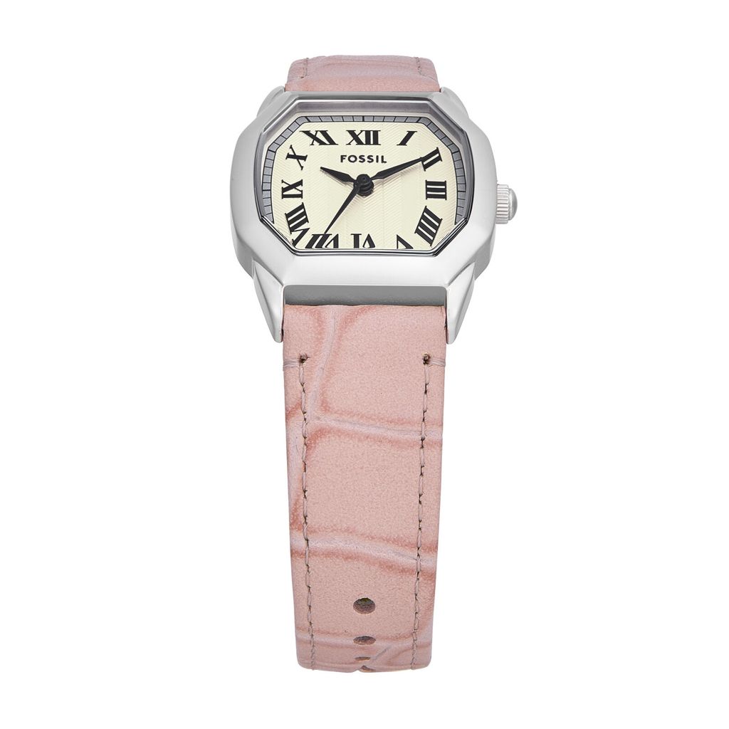 Đồng hồ nữ Fossil HARLOW Valentine, họa tiết guilloché chữ V - 27mm ES5406