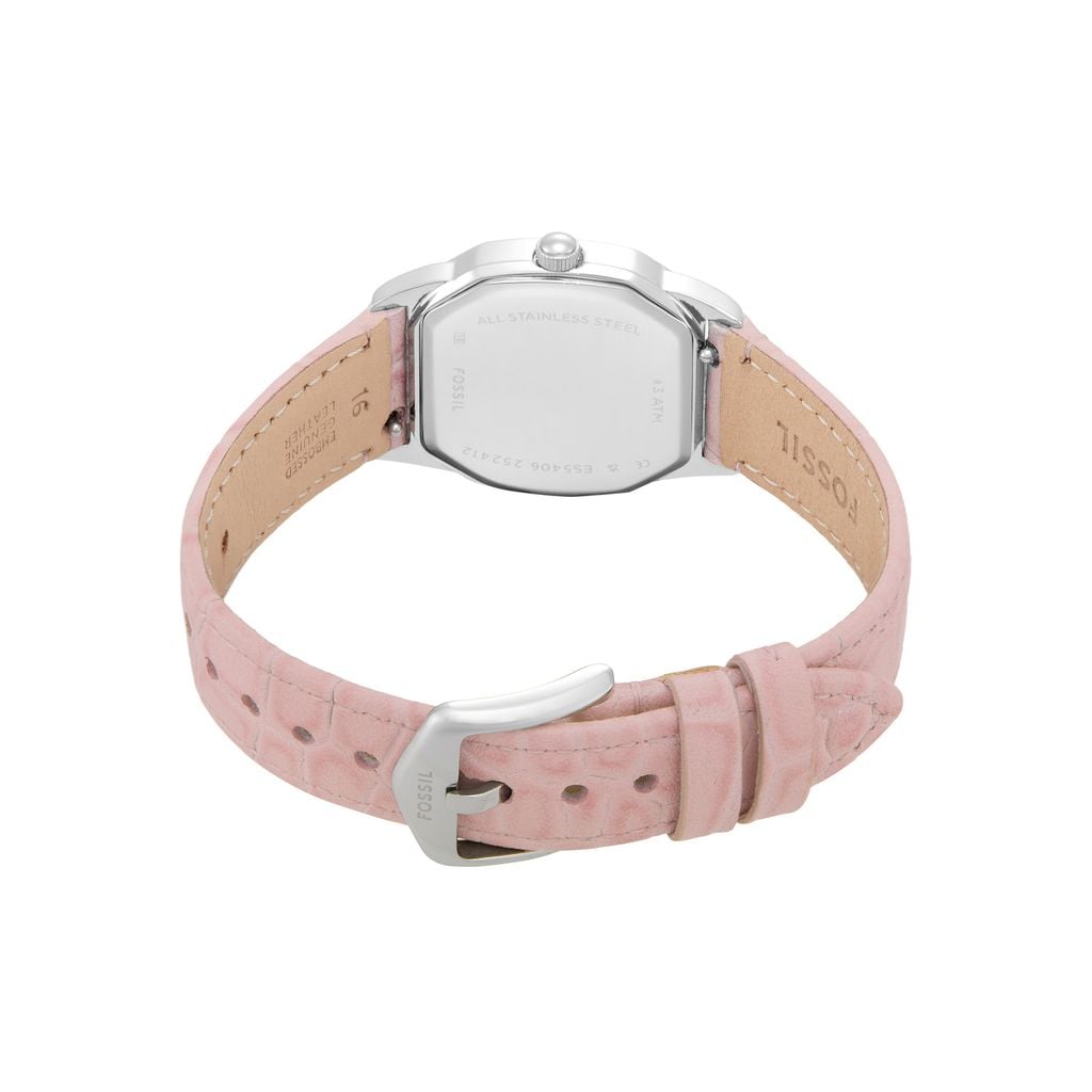 Đồng hồ nữ Fossil HARLOW Valentine, họa tiết guilloché chữ V - 27mm ES5406