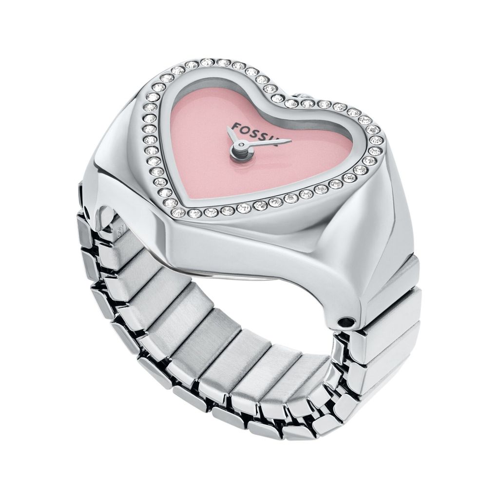 Nhẫn đồng hồ nữ Fossil WATCH RING dây thép không gỉ, mặt 18MM, ES5408 - Valentine