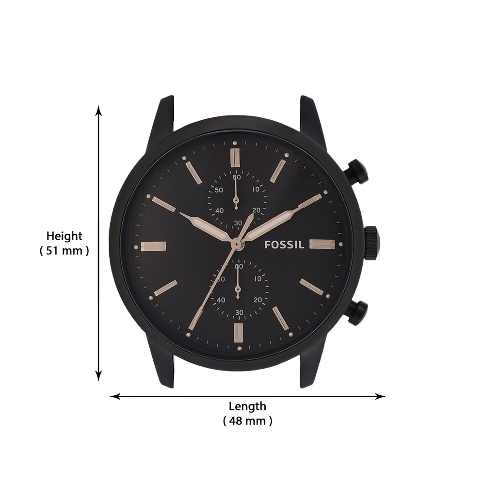  Đồng hồ nam Fossil 44MM TOWNSMAN dây da FS5437- màu nâu 