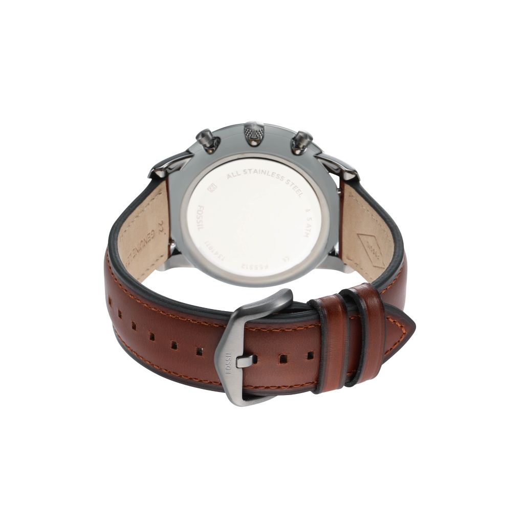 Đồng hồ nam Fossil Neutra dây da, mặt 44 MM, màu nâu, FS5512