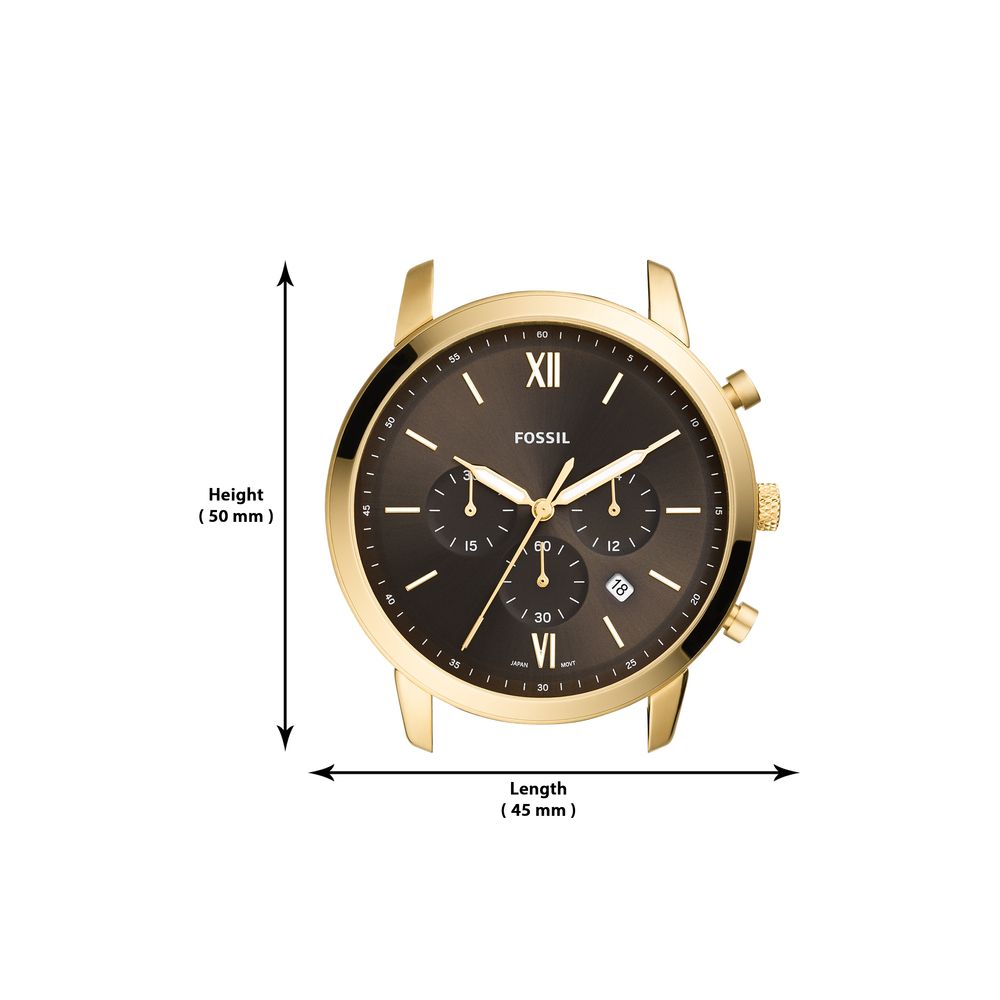 Đồng hồ nam Fossil Neutra Chrono FS5763 - nâu, mặt 44mm