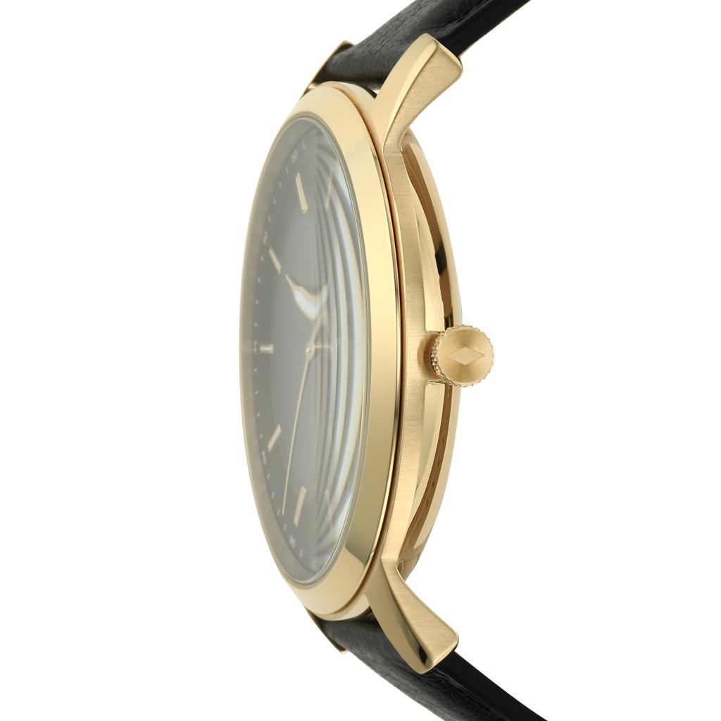 Đồng hồ nam Fossil The Minimalist Solar dây da, mặt 44 MM, màu đen, FS5840
