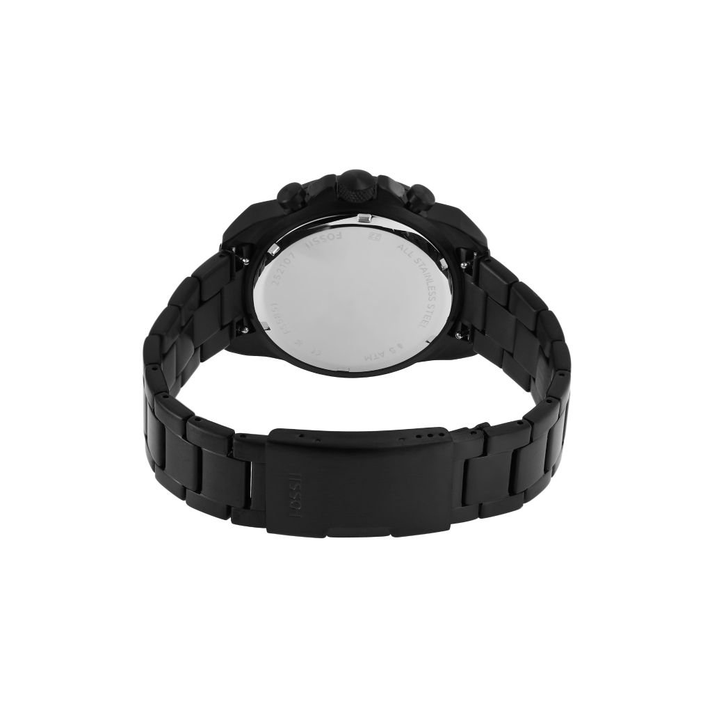 Đồng hồ nam Fossil Bronson dây kim loại, mặt 44 MM, màu đen, FS5851