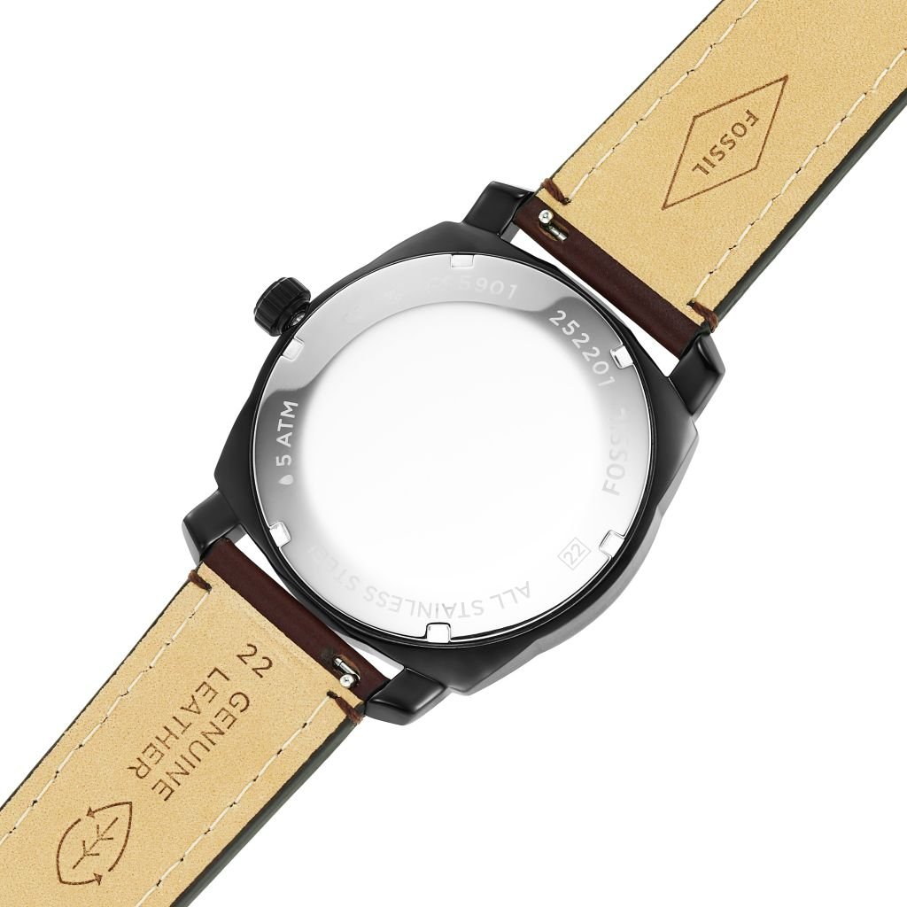 Đồng hồ nam Fossil Machine dây da, mặt 42 MM, màu nâu, FS5901