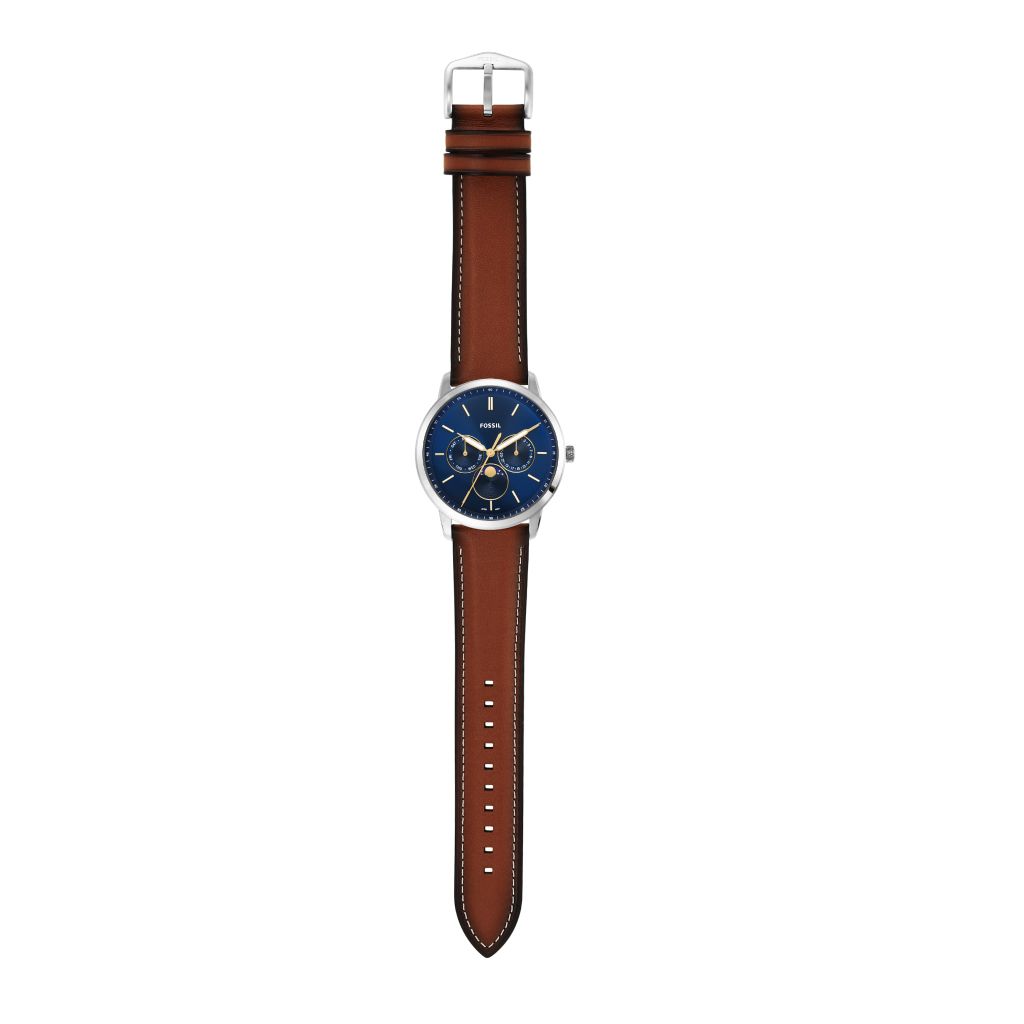 Đồng hồ nam Fossil Neutra Minimalist dây da, mặt 42 MM, màu nâu, FS5903