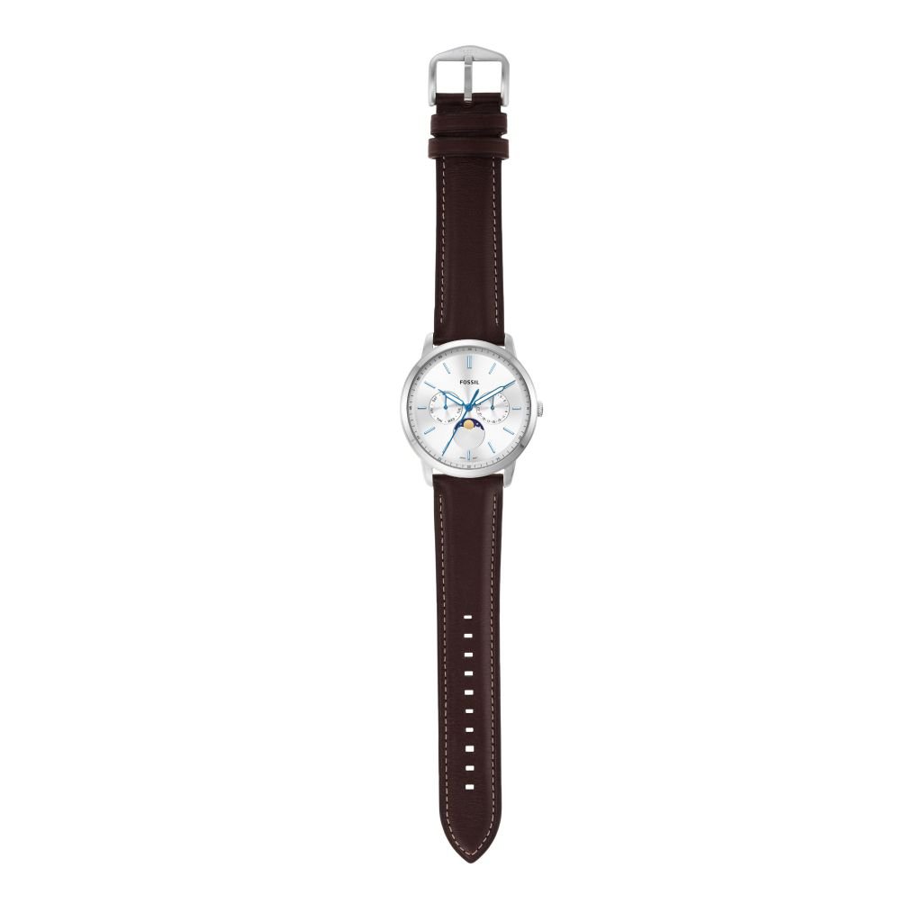 Đồng hồ nam Fossil Neutra Minimalist dây da, mặt 42 MM, màu nâu, FS5905