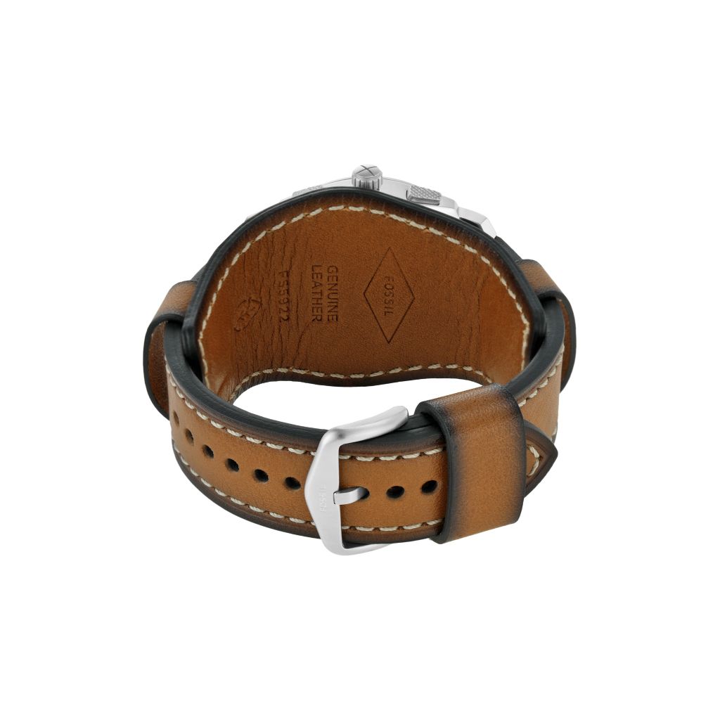 Đồng hồ nam Fossil Machine Chronograph dây da thật, mặt 42 MM, màu nâu, FS5922