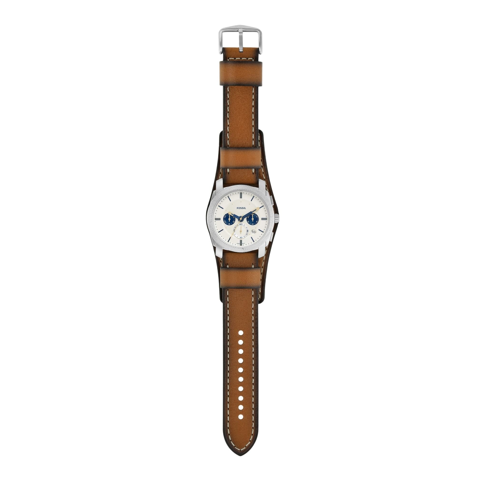  Đồng hồ nam Fossil MACHINE FS5922 dây da - màu nâu 