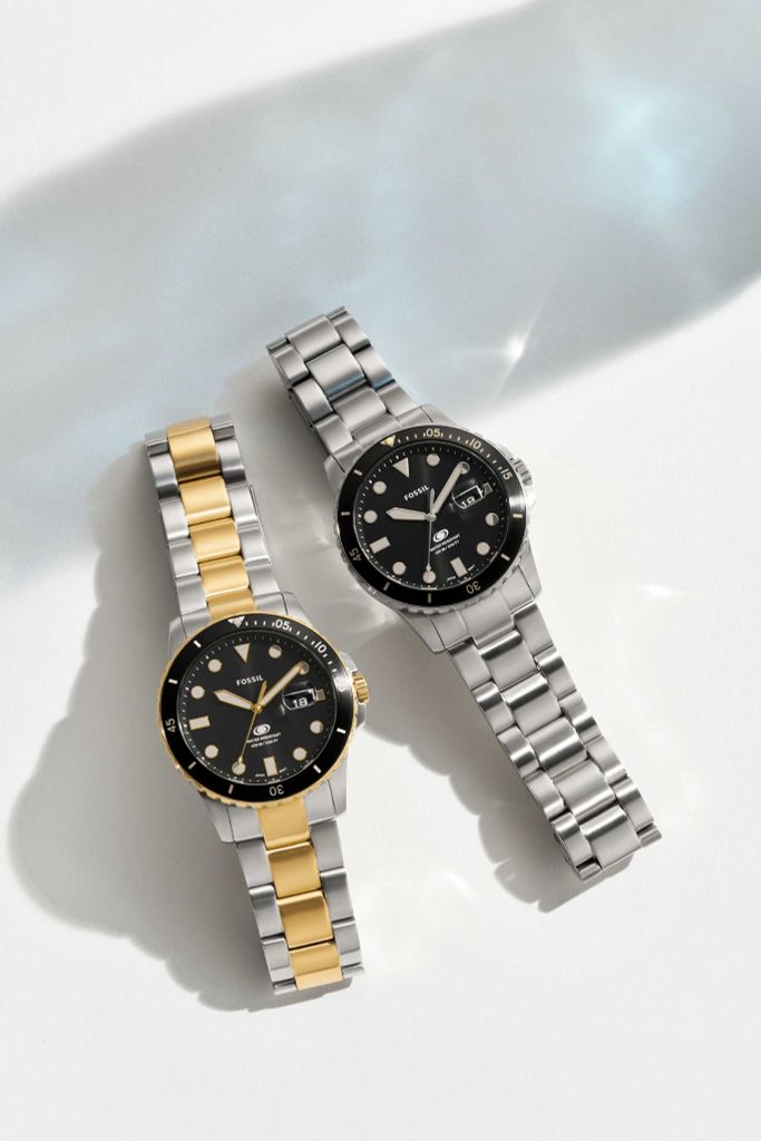 Đồng hồ nam Fossil Fossil Blue dây kim loại, mặt 42 MM, hai màu, FS5951