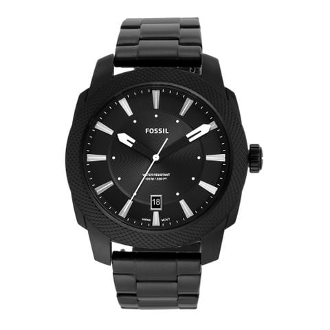 Đồng hồ nam Fossil Machine, dây thép không gỉ, mặt 49MM 3 kim màu đen, FS5971
