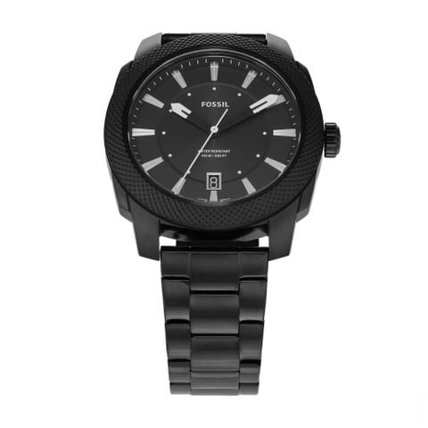 Đồng hồ nam Fossil Machine, dây thép không gỉ, mặt 49MM 3 kim màu đen, FS5971