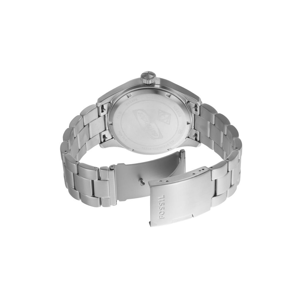 Đồng hồ nam Fossil DEFENDER SOLAR dây thép không gỉ, mặt đen 46MM FS5976