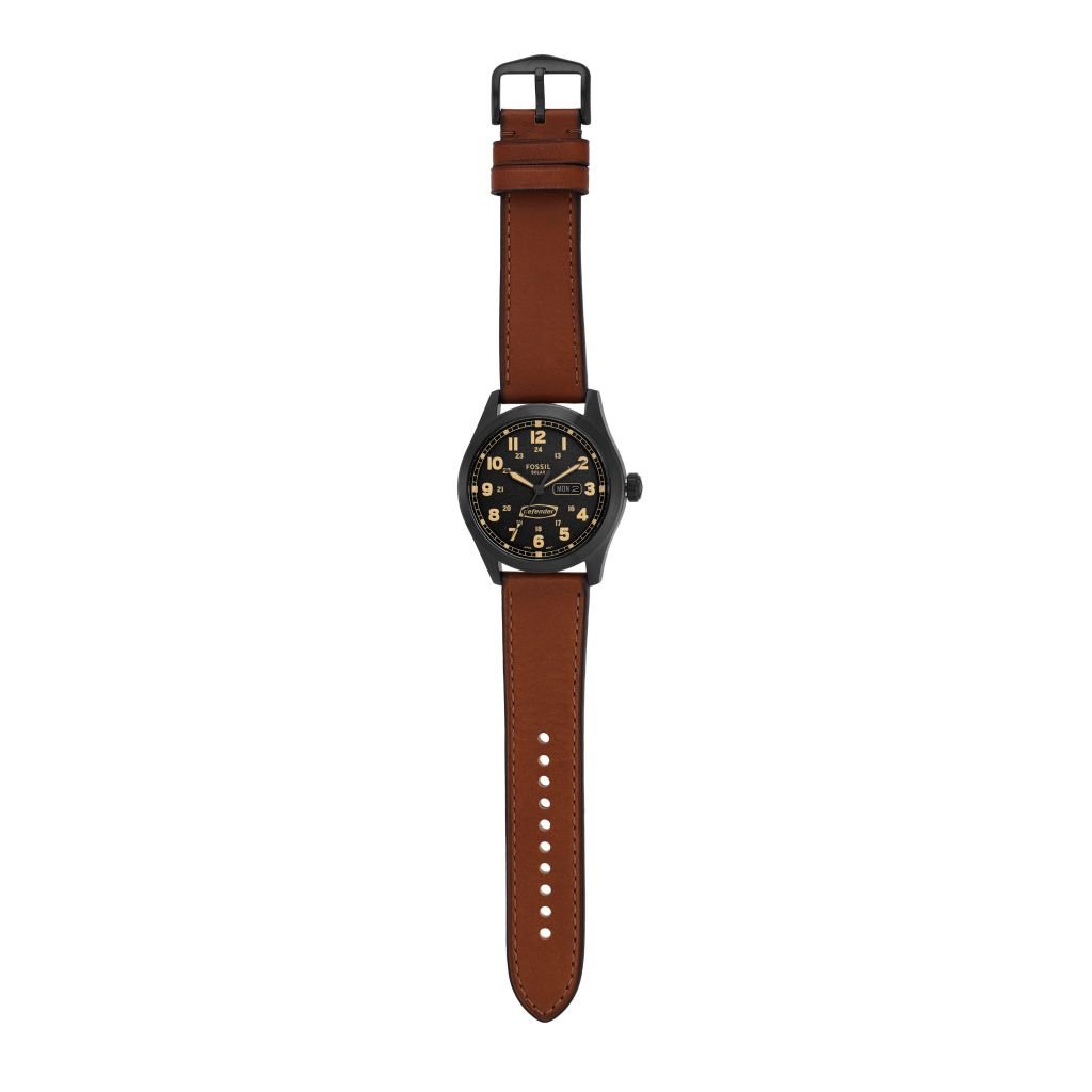 Đồng hồ nam Fossil Defender dây da, mặt 46 MM, màu nâu, FS5978