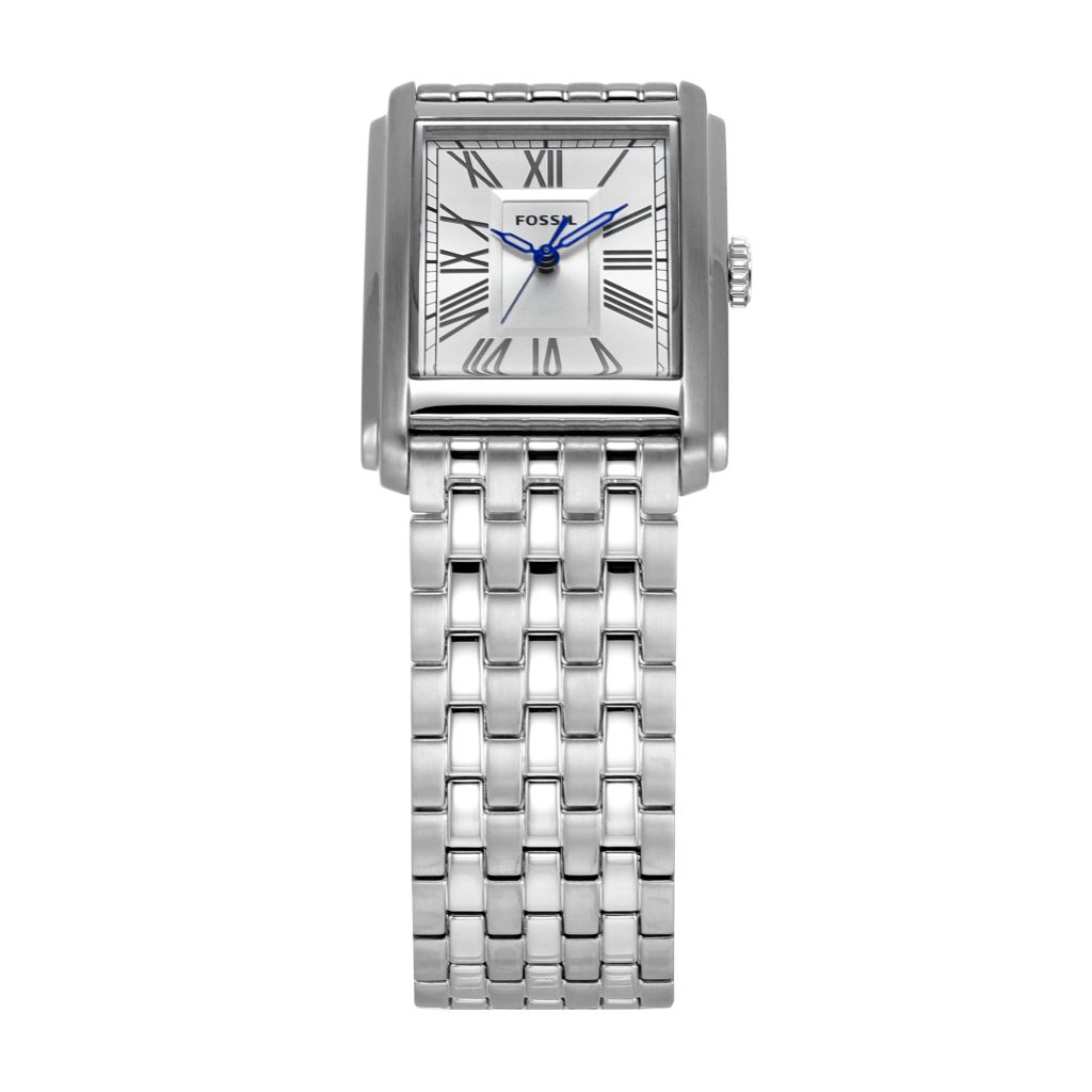 Đồng hồ nam chính hãng Fossil CARRAWAY dây thép không gỉ FS6008 - màu bạc