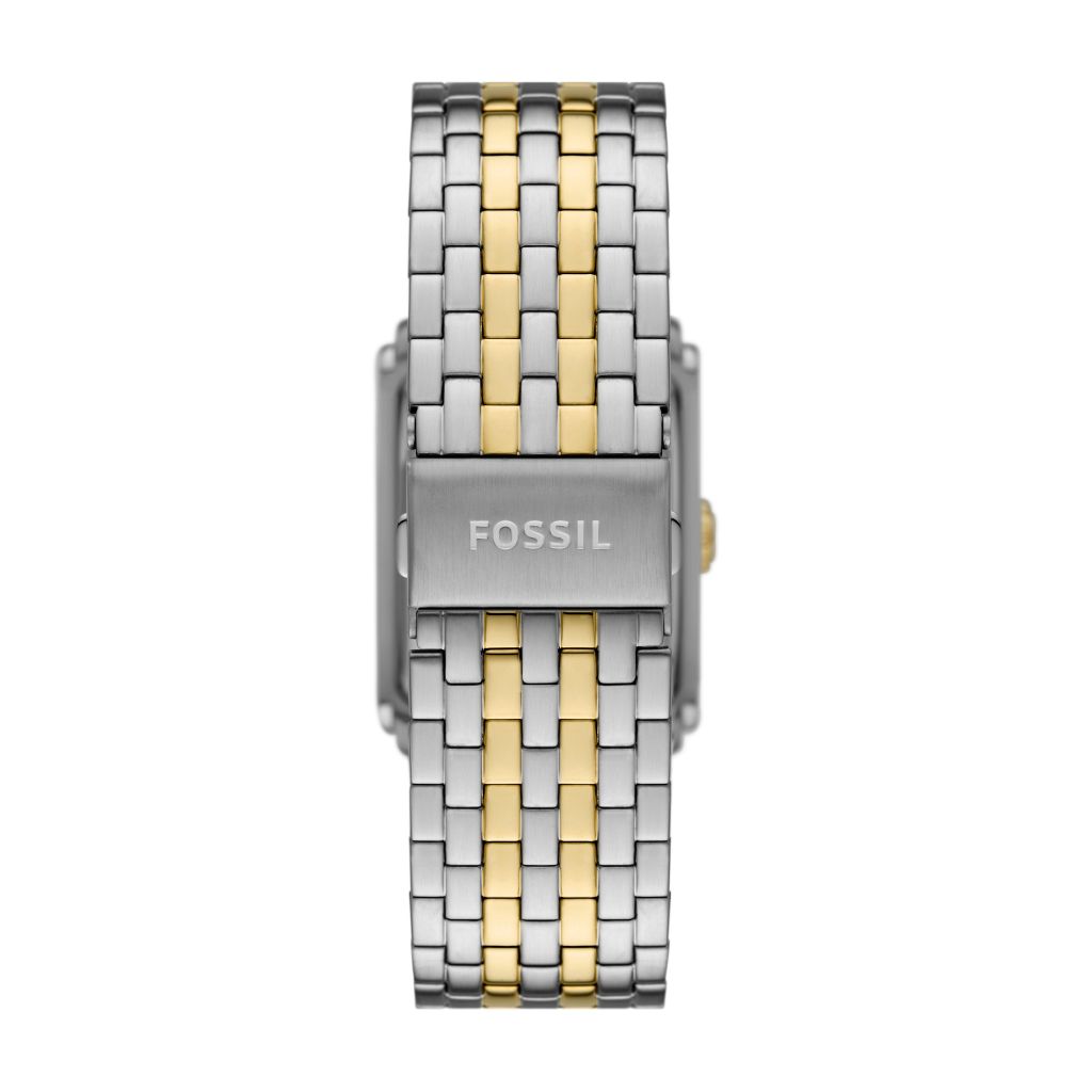 Đồng hồ nam Fossil CARRAWAY dây thép không gỉ FS6010 30MM - 2 màu bạc vàng