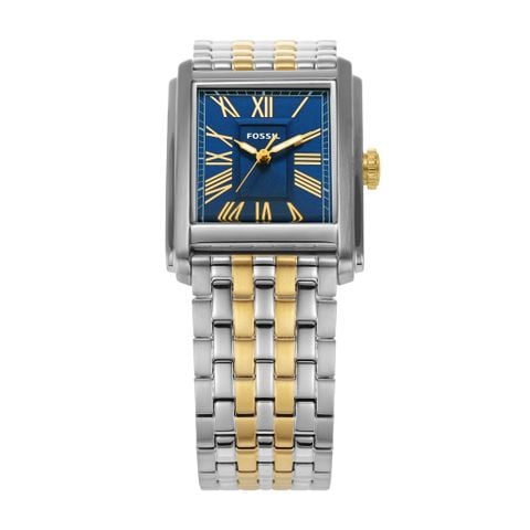 Đồng hồ nam Fossil CARRAWAY dây thép không gỉ FS6010 30MM - 2 màu bạc vàng