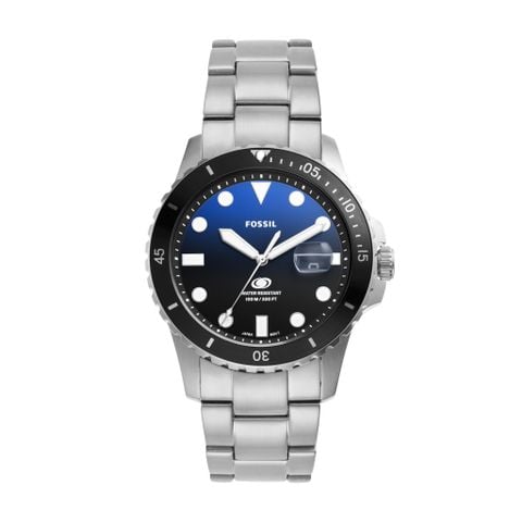 Đồng hồ nam Fossil Fossil Blue dây thép không gỉ, mặt 42MM FS6038 - màu bạc