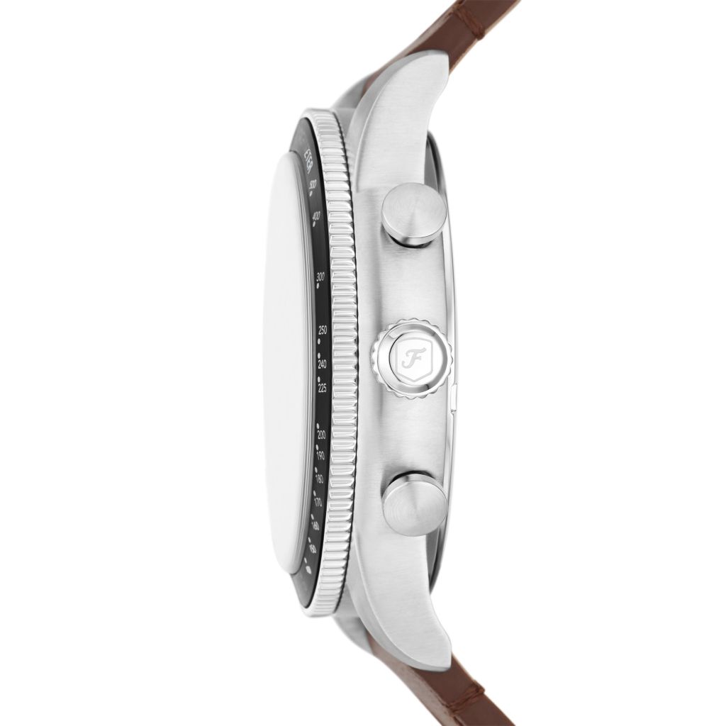 Đồng hồ nam Fossil SPORT TOURER Chronograph bấm giờ, dây da LiteHide da thật màu nâu, mặt số 42MM, FS6042