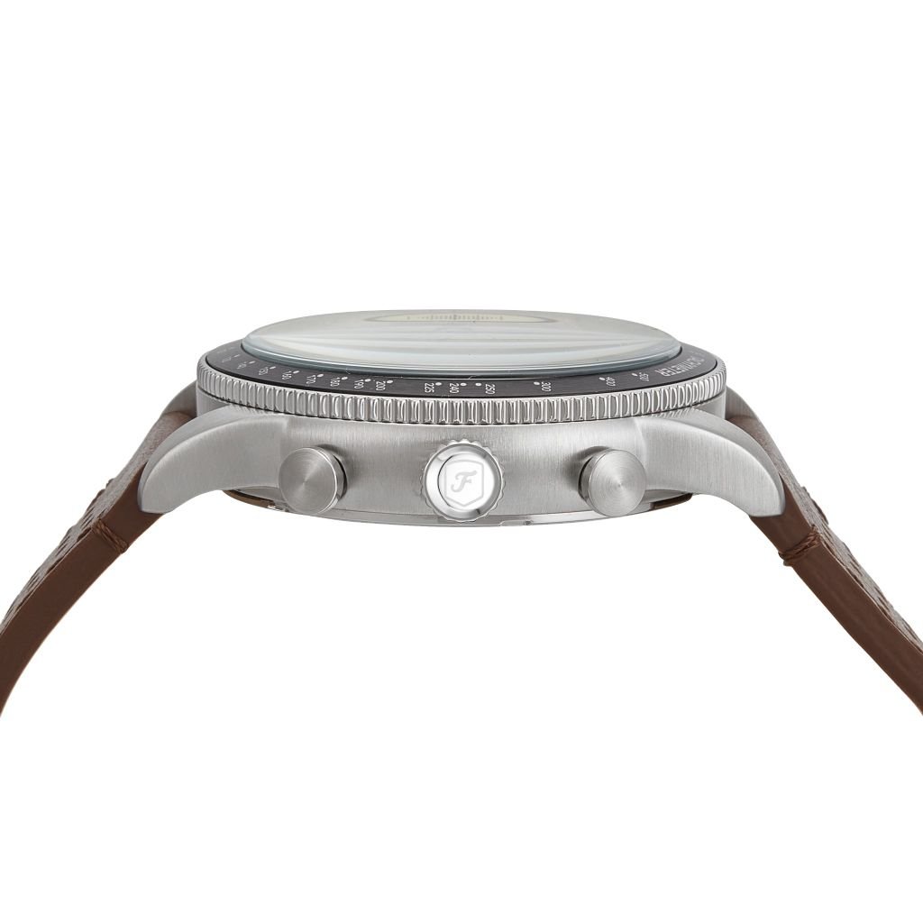 Đồng hồ nam Fossil SPORT TOURER Chronograph bấm giờ, dây da LiteHide da thật màu nâu, mặt số 42MM, FS6042