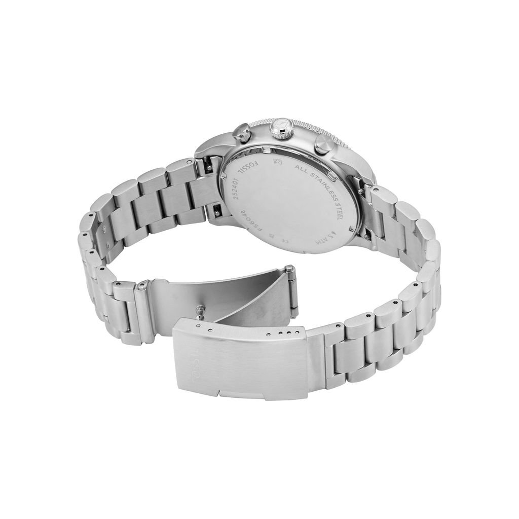 Đồng hồ nam Fossil SPORT TOURER 42MM mặt xanh lá dây thép không gỉ FS6048